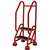 APPROVED VENDOR, F2126 Rolling Ladder 2 Step Red w/Handrails