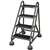 APPROVED VENDOR, F2129 Rolling Ladder Office 4 Step Gray