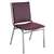 APPROVED VENDOR, F1198 Stack Chair Arms Vinyl Burgundy