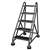 APPROVED VENDOR, F2131 Rolling Ladder Office 5 Step Gray