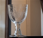 White Wine Glass with Leaves 10oz.