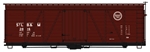 Accurail 1181 HO Fowler 36' Wood Boxcar Kit St. Louis Brownsville & Mexico #2016