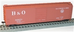 Accurail 5503 HO 50' Steel Boxcar w/8' Superior Doors Roofwalk High Ladders Brakewheel Kit Baltimore & Ohio