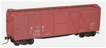 Accurail 7206 HO 40' 6-Panel Single-Sheathed Wood Boxcar w/Wood Doors & Steel Ends Kit Bangor & Aroostook