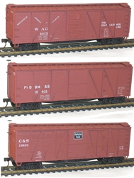 Accurail 8095 HO 40' Wood Boxcar WAG/FtDDM&S/CS 112-8095