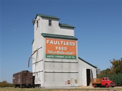 American Model Builders 193 HO Country Grain Elevator Laserkit