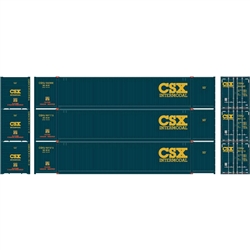 Athearn 17738 N 53' CIMC Container CSX #1 (3)