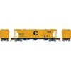 Athearn 28348 N PS-2 2893 3-Bay Covered Hopper Chessie B&O #628038