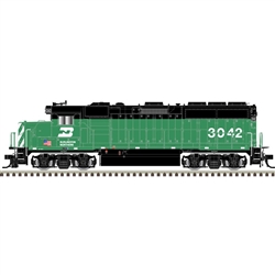 Atlas 10003496 HO EMD GP40-2 LokSound and DCC Burlington Northern 3042 Cascade Green US Flag