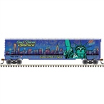 Atlas 50006164 N 50' RBL Plug-Door Boxcar Independence Day 2022