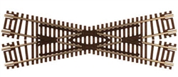 Atlas 2041 N Code 55 Track w/Nickel-Silver Rail & Brown Ties 22.5-Degree Crossing