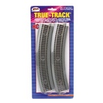 Atlas 460 HO True-Track Code 83 Track & Roadbed System 18" Radius Curve Sections Pkg 4