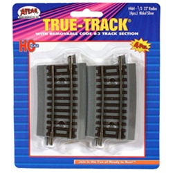 Atlas 464 HO True-Track Code 83 Track & Roadbed System 1/3 22" Radius Curve Section Pkg 4