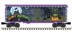 Atlas 3001852 O 40' PS-1 Boxcar with Lights 3-Rail Premier Halloween WTCH #2022