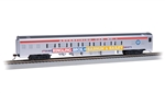 Bachmann 14215 HO 85' Smooth-Side Coach w/Lights Ringling Bros. and Barnum & Bailey #1 Advertising Car