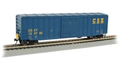 Bachmann 14904 HO ACF 50'6" Outside-Braced Boxcar w/ Flashing Rear End Device FRED CSX #129782