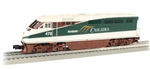 Bachmann 23403 O EMD F59PHI 3-Rail w/True Blast Plus Sound Williams Amtrak #470 Cascades