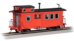 Bachmann 26703 On30 Wood Side-Door Caboose Painted Unlettered Red