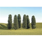 Bachmann 32005 HO Cedar Trees SceneScapes 5 to 6" Pkg 6