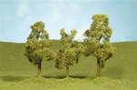 Bachmann 32209 O SceneScapes Layout-Ready Trees Sycamore Trees 8" Pkg 2