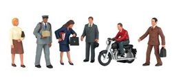 Bachmann 33151 O City People w/Motorcycle SceneScapes Pkg 7