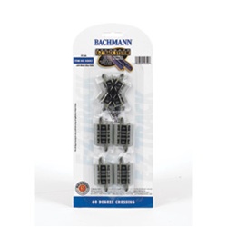 Bachmann 44841 N Crossing w/Nickel Rail & Roadbed E-Z Track 90 Degree