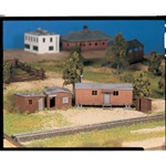 Bachmann 45983 O Plasticville U.S.A. Kits Hobo Jungle Two Shacks Boxcar & Outhouse Kit