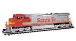 Bachmann 90910 G GE Dash 9-44CW Standard DC Santa Fe 625 Warbonnet