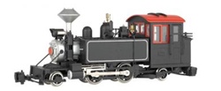 Bachmann 91198 G 2-4-2 Black/Red Windows