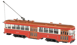 Bachmann 91704 G Peter Witt Streetcar Standard DC Chicago Surface Lines #6319 Red Cream Tan