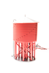 Broadway Limited 6140 O Operating Water Tower w/Sound Painted Unlettered Barn Red