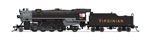 Broadway Limited 7841 N USRA 2-8-2 Heavy Mikado Sound and DCC Paragon4 Virginian #478