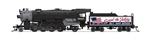 Broadway Limited 7842 N USRA 2-8-2 Heavy Mikado Sound and DCC Paragon4 No Roadname #2945 Speed to Victory- Buy War Bonds
