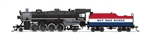 Broadway Limited 7865 N USRA 2-8-2 Light Mikado Sound and DCC Paragon4 No Roadname #712 Buy War Bonds