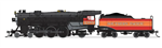 Broadway Limited 7989 N USRA 4-6-2 Heavy Pacific Sound and DCC Paragon4 Southern Pacific #2488