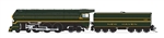 Broadway Limited 8087 HO Class I-5 4-6-4 Standard DC Stealth Brass Hybrid New Haven #1400 Fantasy Scheme Green Yellow