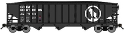 Bluford 14553 N 70-Ton 3-Bay 14-Panel Hopper w/Load 3-Pack Great Northern