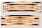 Blair Line 13 N 2-Lane Curved Laser-Cut Wood Grade Crossing 2-Pack 21-23" Radius