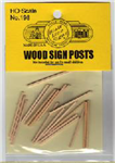 Blair Line 198 HO Wooden Sign Posts for Highway Signs