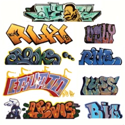 Blair Line 2245 HO Graffiti Decals Mega Set Set #2 Pkg 9