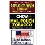 Blair Line 2254 HO Barn Sign Decals Set #5 Melo Crown Stogies Mail Pouch One Nation