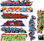 Blair Line 2258 HO Graffiti Decals Mega Set Set #9 Pkg 9