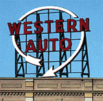 Blair Line 2501 Laser-Cut Wood Billboard Kits Large for HO S & O Western Auto 3-3/4" Wide x 3" Tall