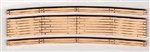 Blair Line 27 N Laser-Cut Curved 2-Lane Wood Grade Crossing Pkg 2 15" Radius