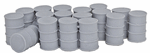Bar Mills 4017 O 55-Gallon Drums w/Closed Tops Unpainted