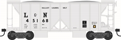 Bowser 43112 HO 70 Ton 2 Bay Ballast Hopper Louisville & Nashville L&N 45233
