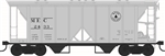 Bowser 43279 HO 70-Ton 2-Bay Covered Hopper w/Open Sides Maine Central #2441