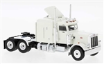 Brekina 85715 HO 1973 Peterbilt 359 Sleeper-Cab Tractor Assembled White