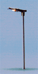 Brawa 4524 N Single-Arm Station Light 65mm Height