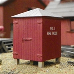 B.T.S. 17750 O B&O Fire Hose House 3-Pack Laser-Cut Wood Kit